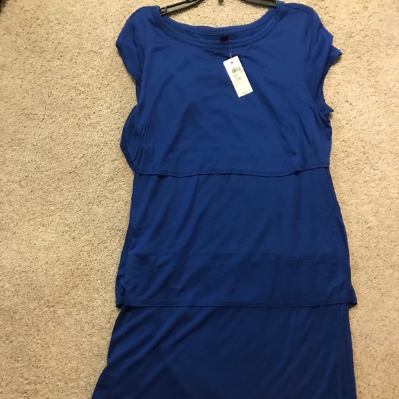 Ann Taylor NWT size SP beautiful blue dress with layers - Picture 8 of 9